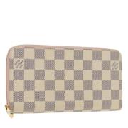 Pre-owned Canvas wallets Louis Vuitton Vintage , Beige , Dames