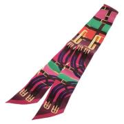 Pre-owned Canvas scarves Hermès Vintage , Multicolor , Dames