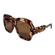 Beperkte oplage zonnebril Multicolor Square Chloé , Brown , Dames