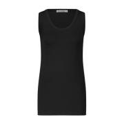 Mouwloze Katoenmix Top Lis Lareida , Black , Dames