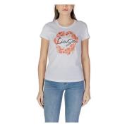 Katoenen T-shirt korte mouwen lente/zomer Liu Jo , White , Dames