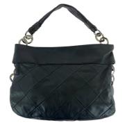 Pre-owned Leather chanel-bags Chanel Vintage , Black , Dames