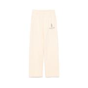 Straight Leg Sweatpants Sporty & Rich , Beige , Dames