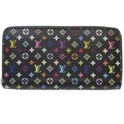 Pre-owned Canvas wallets Louis Vuitton Vintage , Black , Dames