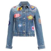 Pre-owned Denim outerwear Louis Vuitton Vintage , Blue , Dames