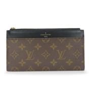 Pre-owned Leather wallets Louis Vuitton Vintage , Brown , Dames