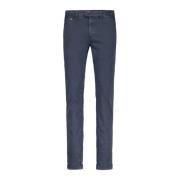 Slim-Fit Katoenen Broek Luis Tramarossa , Blue , Heren