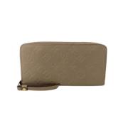 Pre-owned Canvas wallets Louis Vuitton Vintage , Beige , Dames