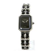 Pre-owned Metal watches Chanel Vintage , Black , Dames