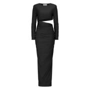 Maxi-jurk met Cut-Out Design Nicowa , Black , Dames