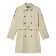 Dubbelborstige Jas Burberry , Beige , Dames