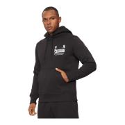 Logo Print Hoodie - Zwart Calvin Klein , Black , Heren