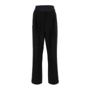 Zwarte wollen broek Stella McCartney , Black , Dames