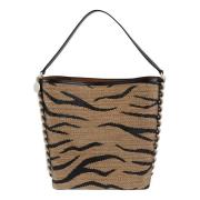 Rafia Jacquard Tote Tassen Stella McCartney , Brown , Dames