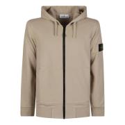 Casual Katoenen Sweatshirt voor Mannen Stone Island , Beige , Heren