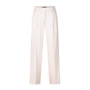 Wijde Pijp Wollen Broek Windsor , Beige , Dames