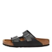 Zwarte Sandalen van Geölied Leder Birkenstock , Black , Heren