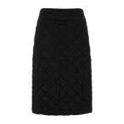 Elegante Zwarte Viscose Rok Jil Sander , Black , Dames