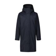 Lange Parka met Verborgen Rits en Capuchon Peak Performance , Black , ...