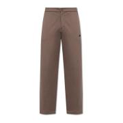 Broek met logo-vormige applicatie Adidas Originals , Brown , Heren