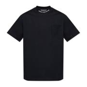 T-shirt met logo Versace Jeans Couture , Black , Heren