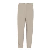 Olifantenhuid Hoge Taille Broek Kaffe , Beige , Dames