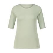 Zijde Inzet Shirt Marc Cain , Green , Dames