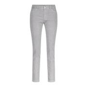 Corduroy Slim-Fit Jeans met Logo Inscriptie Raffaello Rossi , Gray , D...