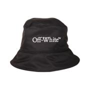 Zwarte Bookish Bucket Hat Off White , Black , Heren