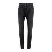 Grijze Katoenen Heren Jeans & Broek Dolce & Gabbana , Gray , Heren