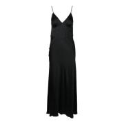 Damesjurk van viscosestof Twinset , Black , Dames