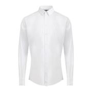 Witte Katoenen Overhemd voor Mannen Dolce & Gabbana , White , Heren