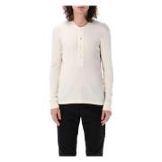 Geribbelde longsleeve top Tom Ford , White , Heren