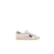 Luipaardprint Ster Sneakers Blauw Golden Goose , Blue , Dames