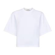 Logo Jersey T-shirt Optic White Róhe , White , Dames