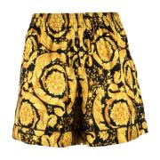 Zijden Collectie Shorts Versace , Multicolor , Dames