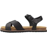 Leuca Platte Sandalen Geox , Black , Dames