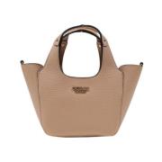 Beige Polyurethaan Handtas voor Vrouwen Guess , Beige , Dames