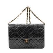 Pre-owned Leather chanel-bags Chanel Vintage , Black , Dames