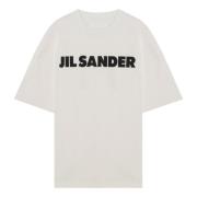 Korte mouwen ronde hals T-shirt Jil Sander , White , Heren