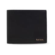 Opvouwbare portemonnee met logo Paul Smith , Black , Heren