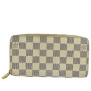 Pre-owned Canvas wallets Louis Vuitton Vintage , Beige , Dames