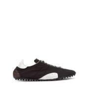 Zwarte Panel Sneakers met Contrasterende Hiel Maison Margiela , Black ...