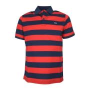 Iconisch Badge Polo Shirt Blauw Rood Paul & Shark , Blue , Heren