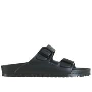 Metallic EVA Slides Birkenstock , Black , Heren