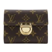 Pre-owned Canvas wallets Louis Vuitton Vintage , Brown , Dames