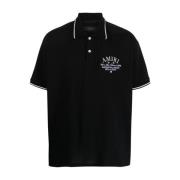 Stijlvolle zwarte polo voor heren Amiri , Black , Heren