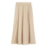 Lange Rok met Uniek Ontwerp P.a.r.o.s.h. , Beige , Dames