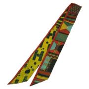 Pre-owned Canvas scarves Hermès Vintage , Multicolor , Dames