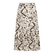 Luipaardprint Rok met Volantdetails Part Two , Multicolor , Dames